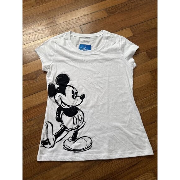 Disney Mickey Mouse Girls T-Shirt White Size XL - Picture 2 of 4